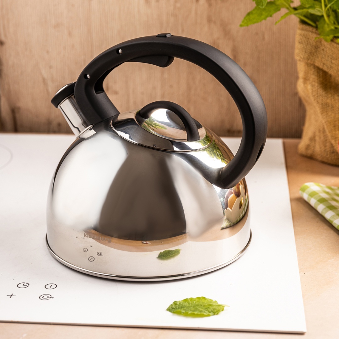 CZAJNIK STALOWY Z GWIZDKIEM 2,5L KLAUSBERG KB-7910